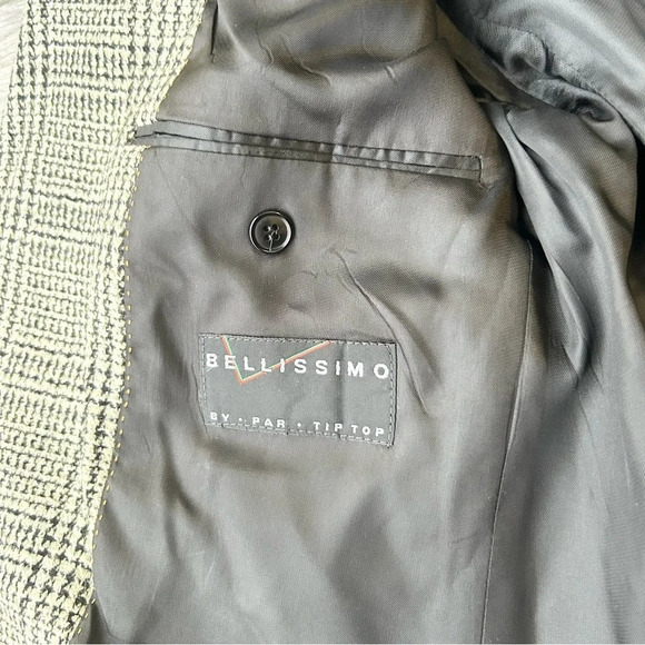 Vintage Bellissimo Hill Wool Blend Plaid Blazer Union Made in Canada - Picture 10 of 16